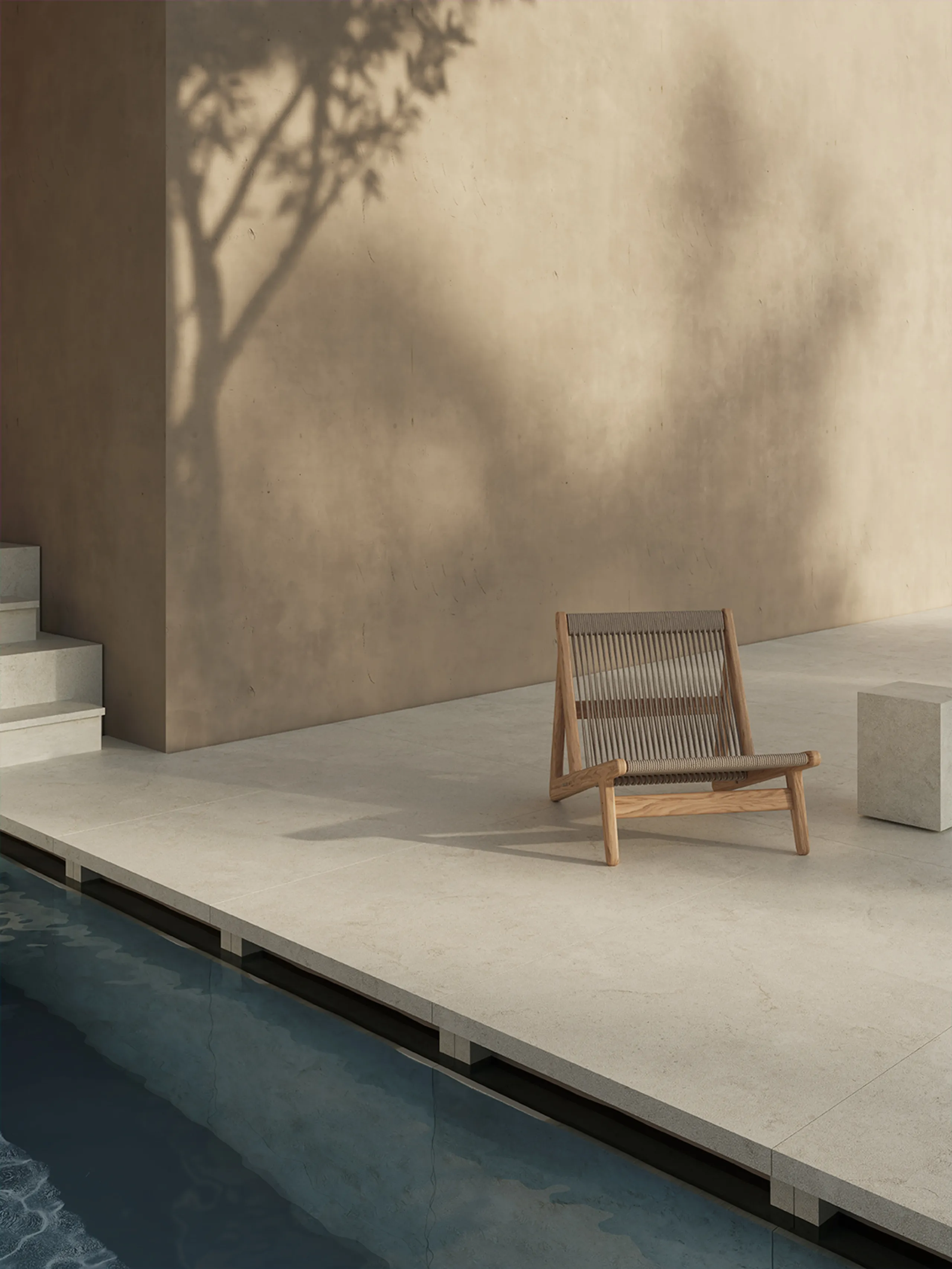 Surface Living Ceramics Verso cross-cut — grand format 90x90, finition claire